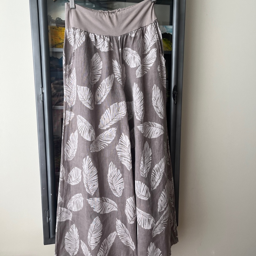 Cherishh wide leg light linen pants